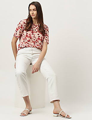 Camo Printed Round Neck T-Shirt