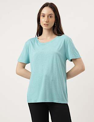 Relaxed Fit Crew Neck Tee