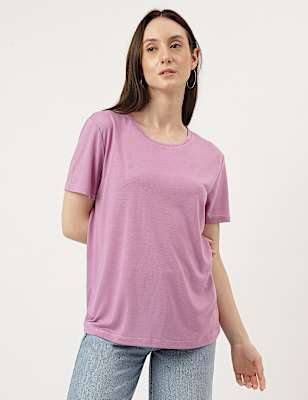 Relaxed Fit Crew Neck Tee