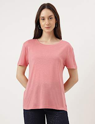 Relaxed Fit Crew Neck Tee