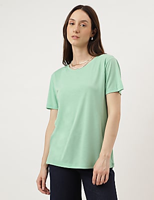 Relaxed Fit Crew Neck Tee
