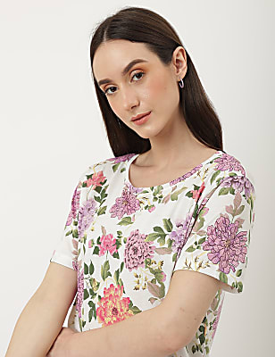 Printed Crew Neck T-Shirt