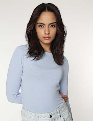 Cotton Rich Boat Neck T-Shirt