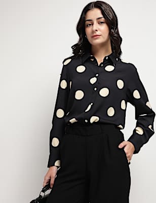 Polka Dots Printed Shirt