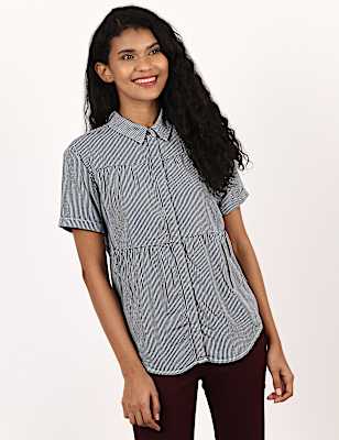 Stripe Short Sleeve Shirt
