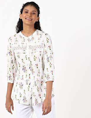 Viscose Lace Detail Blouse