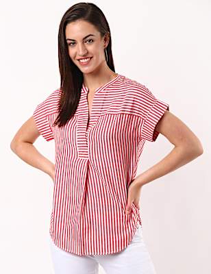 Relaxed Stripe Boxy Top