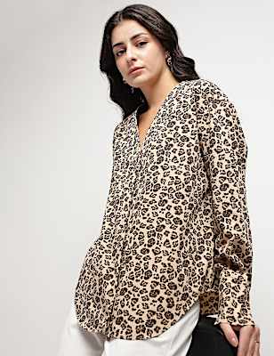 Pure Cotton Animal Print Shirt