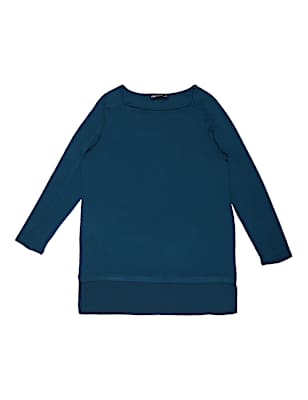 Long Sleeve Slash Neck Plain