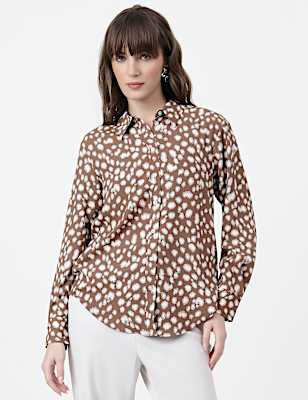 Abstract Classic Collar Shirt