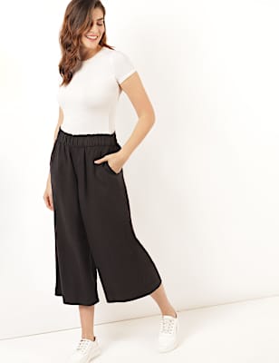 Linen Mix Plain Regular Fit Palazzo