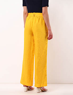 Pure Linen Wide Leg Trousers