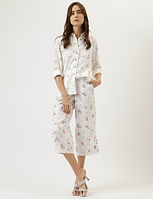 Floral Drawstring Trousers
