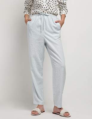 Linen Rich Tapered Trousers