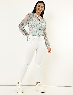 Skinny Mid Waist Jeans