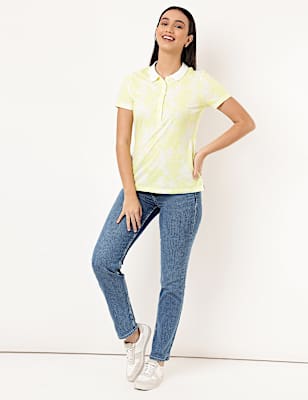 Cotton Mix Plain Straight Fit Jeans