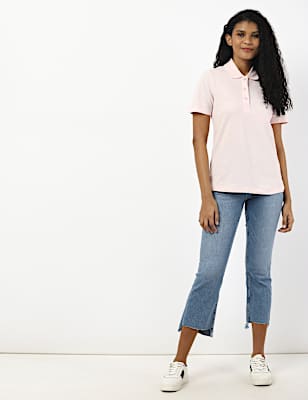 Cropped Flare Denim w/Stretch