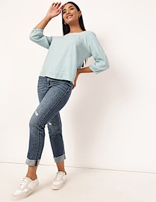 Cigarette Fit Casual Jeans