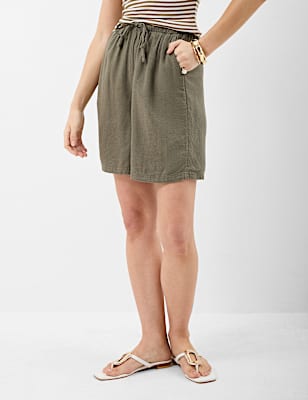 Linen Rich Drawstring Shorts