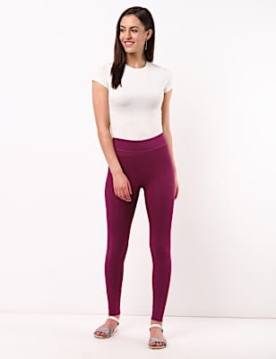 Viscose Mix Plain Skinny Fit Leggings