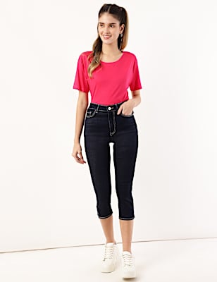 Cotton Mix Plain Skinny Fit Jeans