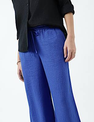 Linen Rich Striped Regular Fit Pants
