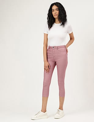 Cotton Mix Plain Slim Fit Jeggings