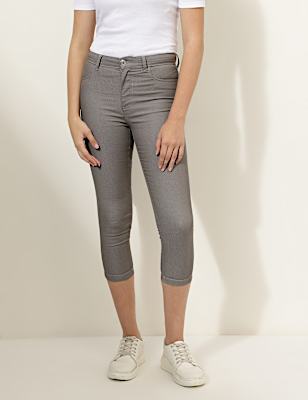 Cotton Mix Plain Slim Fit Jeggings