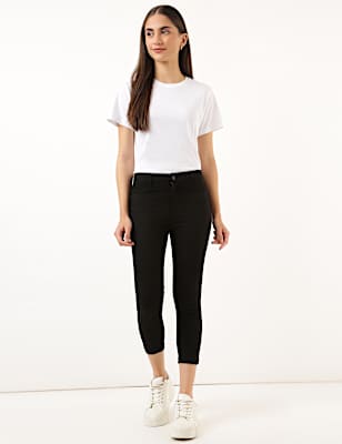 Cotton Mix Plain Slim Fit Jeggings
