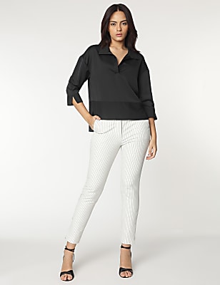 Striped Slim Fit Trousers