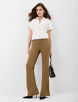 Jersey Flared Trousers