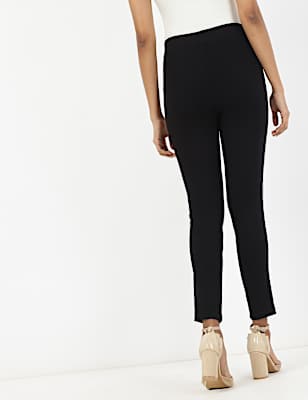 Viscose Mix Plain Slim Fit Treggings