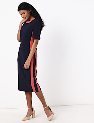 Side Stripe Colourblock Dress