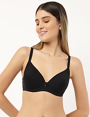 2 Pack Cotton Mix Self Design Skinny Bra