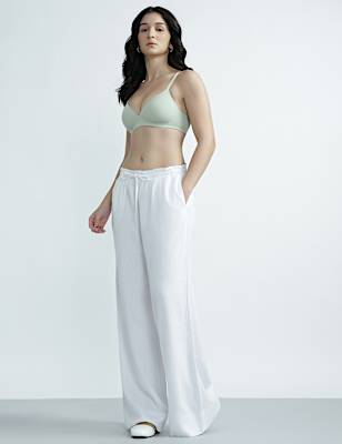 Cotton Rich Sweetheart Neck Bra