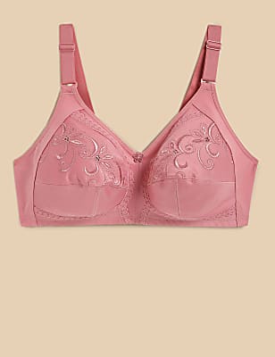 Total Support Embroidered Full Cup Bra
