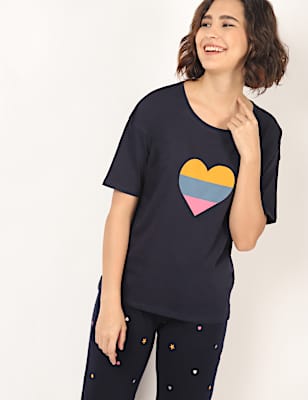 2 Pack Pure Cotton Round Neck Top Set