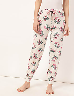 Cotton Mix Floral Regular Fit Trouser