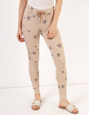 Viscose Mix Printed Skinny Fit Jogger