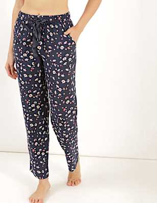 Pure Viscose Floral Regular Fit Pyjama