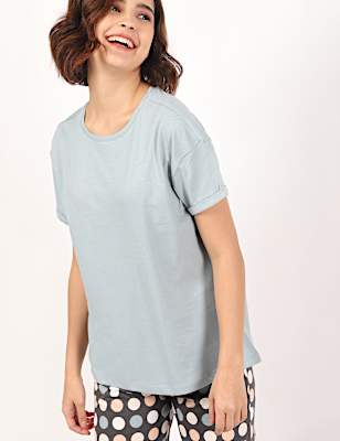 2 Pack Pure Cotton Round Neck Top Set