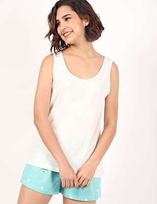 2 Pack Pure Cotton Round Neck Top Set