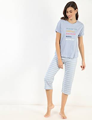 Pure Cotton Printed Regular Fit Pyjama Set