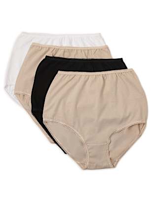 4 Pack Pure Cotton Regular Fit Knickers