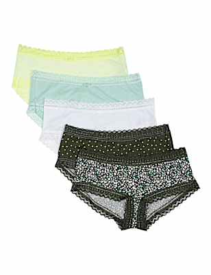 INT 5P MF LACE FLORAL SHORT