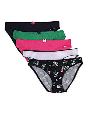 INT 5P BLUE FLORAL BIKINI