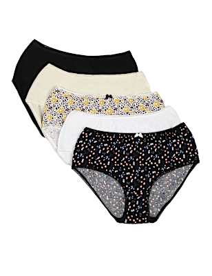 5 Pack Cotton Mix Skinny Fit Knicker