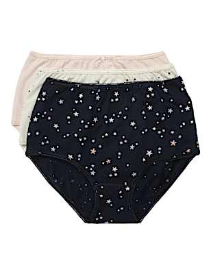 Pack of 3 Cotton Mix Skinny Fit Knickers