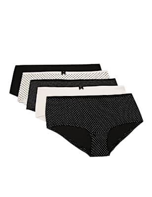 5 Pack Cotton Mix Skinny Fit Knickers