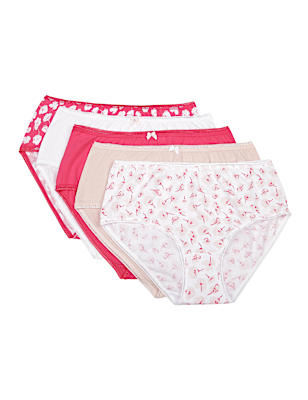 5 Pack Cotton Mix Skinny Fit Knickers